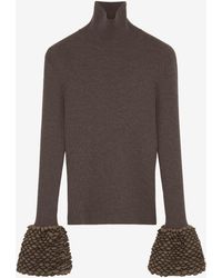 McQueen - Knit Feathers Top - Lyst