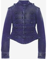 McQueen - Uniform Denim Jacket - Lyst