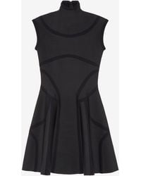 McQueen - Anatomical Lines Knit Mini Dress - Lyst