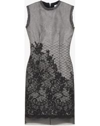 McQueen - Floral Lace Shift Dress - Lyst