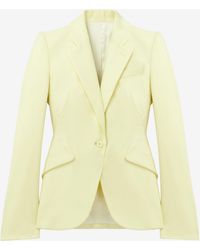 McQueen - Wool Gabardine Single-Breasted Jacket - Lyst