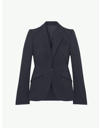 McQueen - Wool Single-Breasted Jacket - Lyst