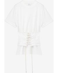 McQueen - Corset T-Shirt - Lyst