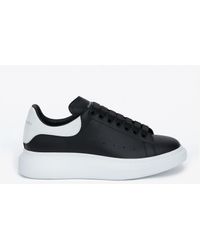 Alexander McQueen Leather Oversized Sole Sneakers Black/white - Save 39% -  Lyst