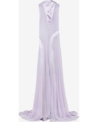McQueen - Shoulder Bow Evening Dress - Lyst