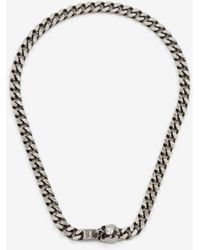 Alexander McQueen - Silver Skull Chain Necklace - Lyst
