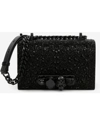 McQueen - Crystal-Embellished Mini Jewelled Satchel - Lyst