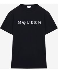 McQueen - T Shirt Nero-Uomo - Lyst