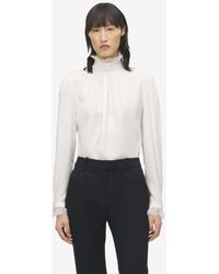 McQueen - Lace Insert Top - Lyst