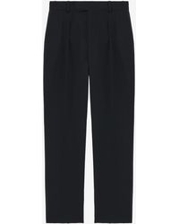 McQueen - Pleat Detail Tuxedo Trousers - Lyst
