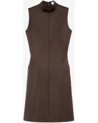 McQueen - Wool Barathea Mini Dress - Lyst