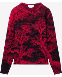 McQueen - Tree Of Life' Jacquard Jumper - Lyst