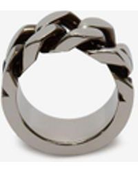 Alexander McQueen Kettenring Identity - Mettallic