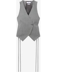 McQueen - Corset Laced Waistcoat - Lyst