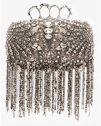 Alexander McQueen - Embellished Four-ring Clutch Bag - Lyst