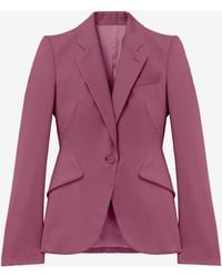 McQueen - Wool Single-Breasted Jacket - Lyst