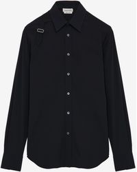 McQueen - Harness Stretch-Cotton Shirt - Lyst