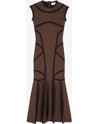 McQueen - Anatomical Lines Knit Midi Dress - Lyst