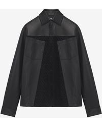 McQueen - Leather Overshirt - Lyst