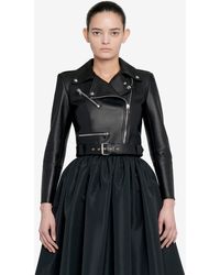 McQueen - Leather Jacket - Lyst