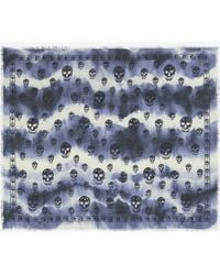 McQueen - Sciarpa Skull Classica - Lyst