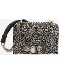 McQueen - Mini Jewelled Satchel In - Lyst