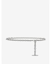 McQueen - T-Bar Chain Belt - Lyst