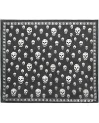 McQueen - Classic Silk Skull Scarf - Lyst