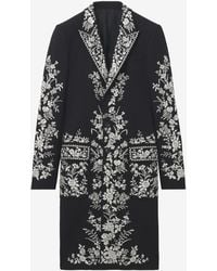 McQueen - Floral Embroidery Coat - Lyst
