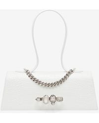 McQueen - Borsa Jewelled Con Manico Superiore - Lyst