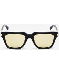McQueen - T-Bar Icon Square Sonnenbrille - Lyst
