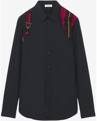 McQueen - Camicia Con Imbracatura Tartan - Lyst