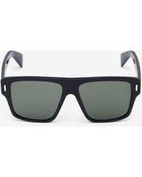 McQueen - T-Bar Rivet Square Sunglasses - Lyst