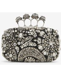 McQueen - Jewelled Spider Knuckle Clutch - Lyst