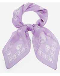McQueen - Classic Skull Foulard - Lyst