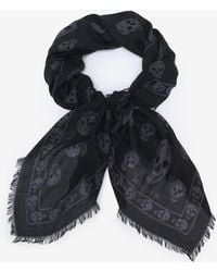 McQueen - Foulard Skull Classico - Lyst