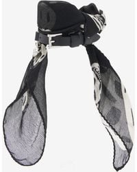 McQueen - Skull Scarf Double Wrap Bracelet - Lyst