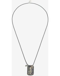 Alexander McQueen Camouflage Identity Necklace - Multicolour