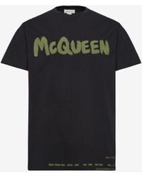 Alexander McQueen - Mcqueen-graffiti-t-shirt - Lyst