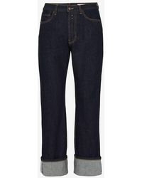 Alexander McQueen - Jeans mit beinumschlag - Lyst