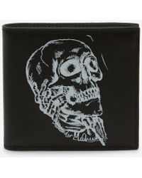 Alexander McQueen Skull in hand-portemonnaie - Schwarz
