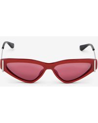 McQueen - Side T-Bar Sonnenbrille - Lyst