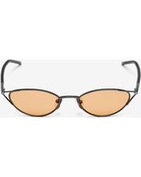 McQueen - T-Bar Sleek Cat-Eye Sunglasses - Lyst