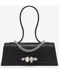 McQueen - Borsa Jewelled Con Manico Superiore - Lyst
