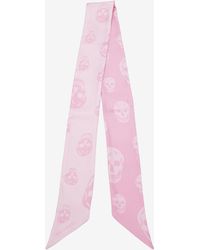 McQueen - Skull Schal Mit Schleife - Lyst