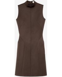 McQueen - Wool Barathea Mini Dress - Lyst