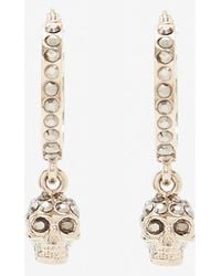 McQueen - Orecchini Mini Skull A Cerchio - Lyst