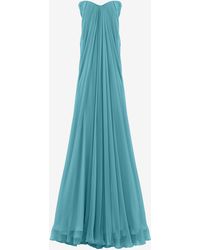 McQueen - Bustier Evening Dress - Lyst