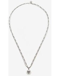 Alexander McQueen Skull Coin Pendant - Metallic