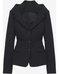 McQueen - Off-The-Shoulder Harness Jacket - Lyst